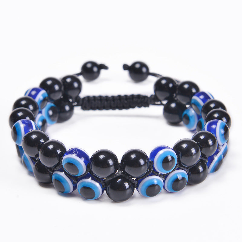 Wholesale Evil Eye Tiger Eye Beaded Bracelets